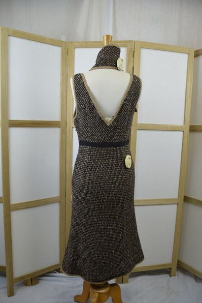 PRADA.

Robe bretelle en laine vierge chiné...
