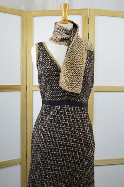 PRADA.

Robe bretelle en laine vierge chiné...