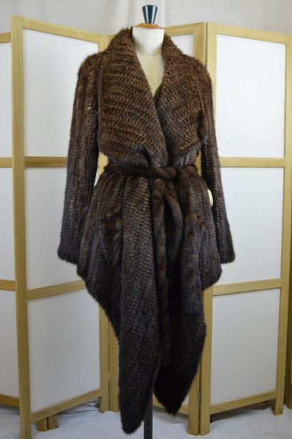 PELLESSIMO

Gilet/veste en vison tricoté...