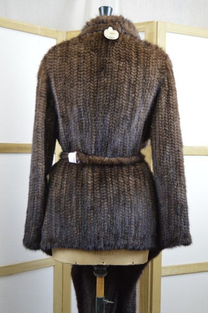 PELLESSIMO

Gilet/veste en vison tricoté...
