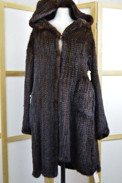 GERARD DAREL

Gilet long à capuche en vison...