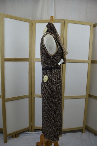 PRADA.

Robe bretelle en laine vierge chiné...