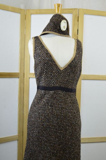 PRADA.

Robe bretelle en laine vierge chiné...