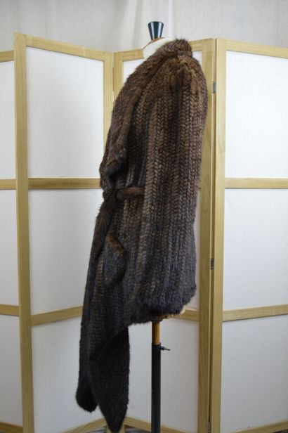 PELLESSIMO

Gilet/veste en vison tricoté...