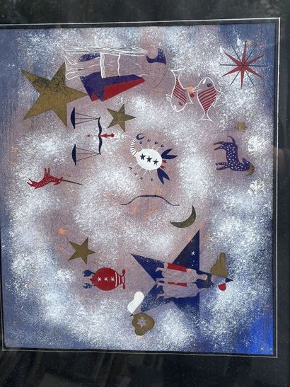 Dans le goût de KANDINSKY

Composition astrologique.

Gouache...