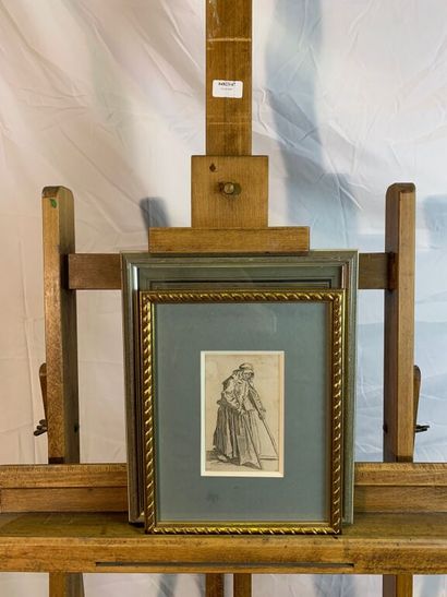 Lot de gravures anciennes comprenant :

-...