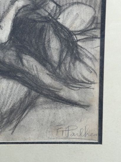 École du XXe siècle

Couple de femmes enlacés.

Fusain...