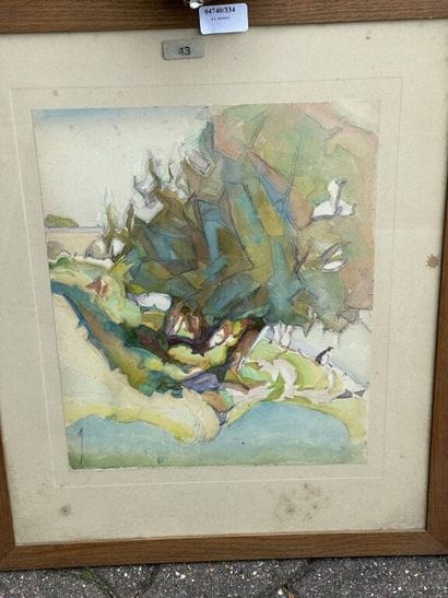 École du XXe siècle

Composition abstraite.

Aquarelle...