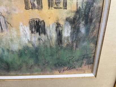 École du XXe siècle

Vue d'un château.

Pastel...