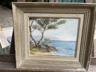 École du XXe siècle

Vue d'Antibes.

Huile...
