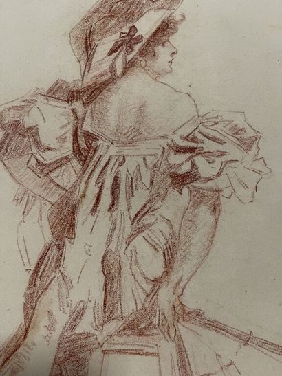 Attribué à Jules CHÉRET (1836-1932) ?

Portrait...