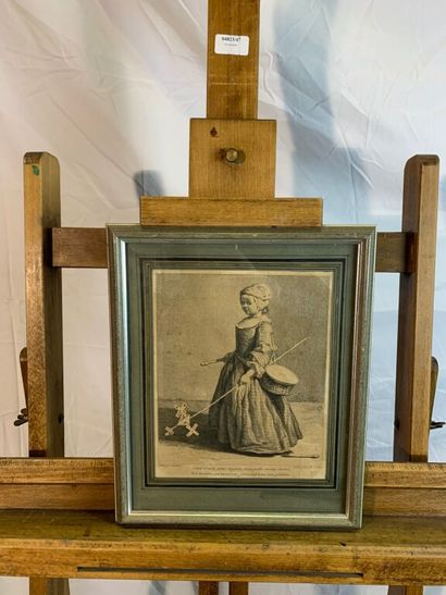 Lot de gravures anciennes comprenant :

-...