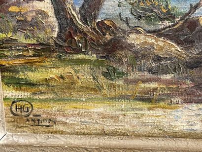 École du XXe siècle

Vue d'Antibes.

Huile...
