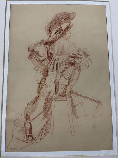 Attribué à Jules CHÉRET (1836-1932) ?

Portrait...