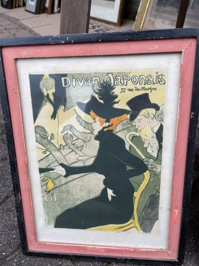 D'après TOULOUSE-LAUTREC

Ensemble de 5 affiches...