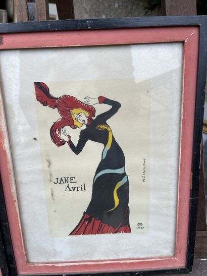 D'après TOULOUSE-LAUTREC

Ensemble de 5 affiches...