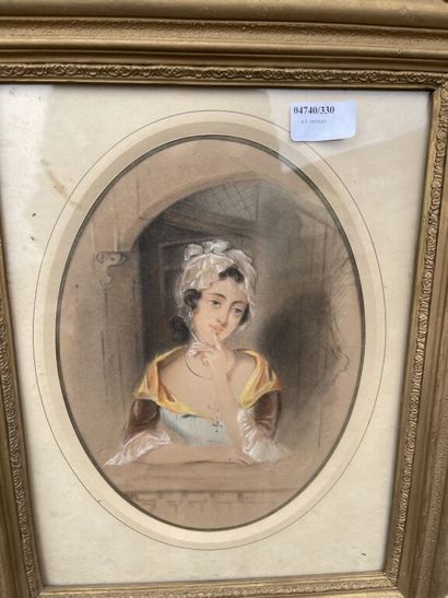 École du XXe siècle

Portrait de femme.

Pastel...