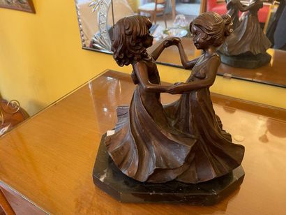 École française du XXe siècle. 

Deux danseuses....