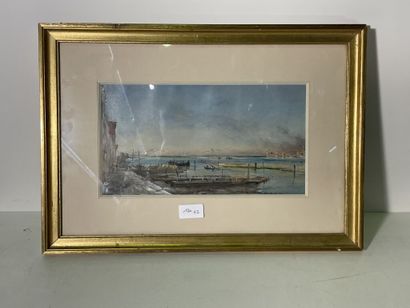 École du XXe siècle.

Vues de Venise.

Paire...