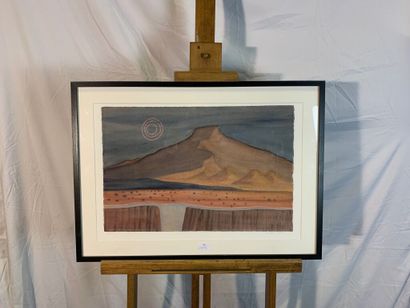 École du XXe siècle

Paysage de montagne.

Lithographie...