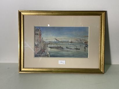 École du XXe siècle.

Vues de Venise.

Paire...