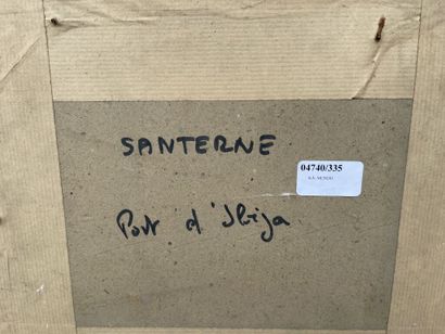 Attribué à Santerne

« Le port d'Ibiza ».

Gouache...