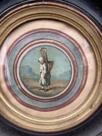 École de la fin du XIXe - début du XXe siècle

Vigneronne.

Huile...