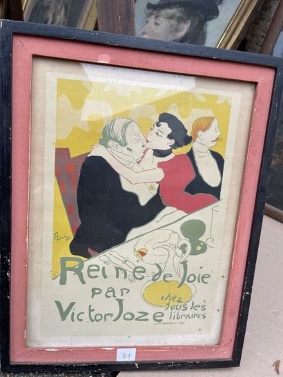 D'après TOULOUSE-LAUTREC

Ensemble de 5 affiches...