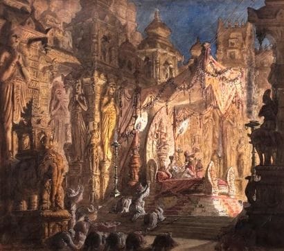Amédée Prévost
L'Adoration. Gouache signée...