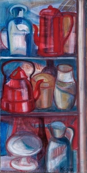 Nature morte, l'intérieur du placard Toile...