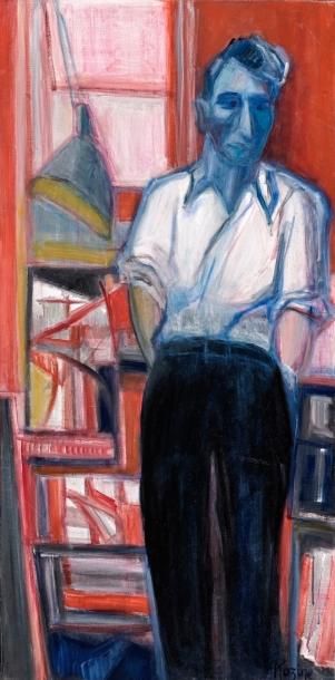Portrait de Nicolas de Staël Toile signée...