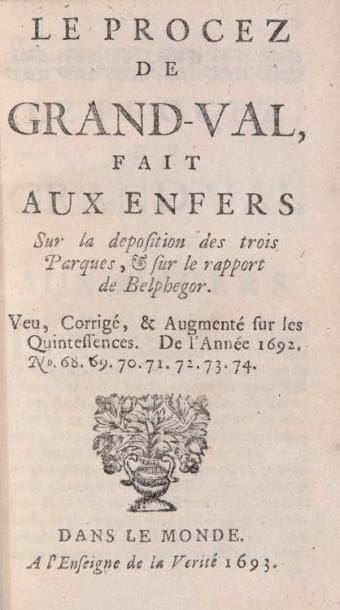 ANONYME
Le procez de Grand-Val, fait aux...