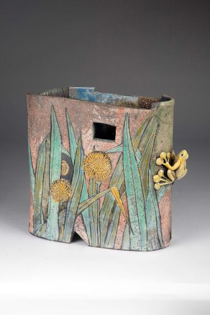 Claude DUTERTRE (born 1954). 
Ceramic vase...