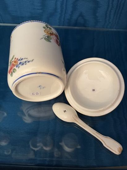 SÈVRES.
Porcelain tobacco pot and lid, with...
