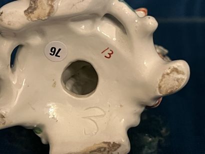 ENGLAND.
Two porcelain pendant groups depicting...