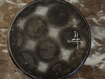 Contemporary school. 
Ceramic scroll vase...