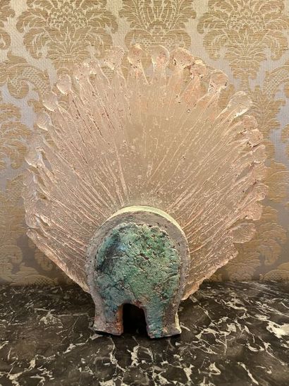 Edmée DELSOL (born 1939).
The fan.
Frosted...