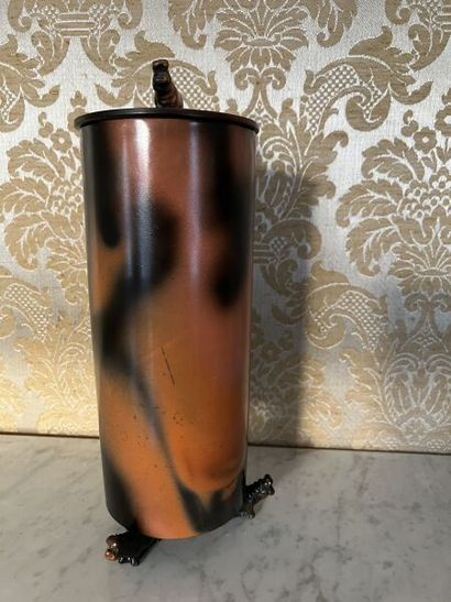 Pierre BAYLE (1945-2004). 
Vase cylindrique...