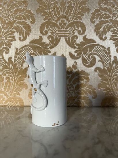 Serge NICOLE (20th century).
White and gold...