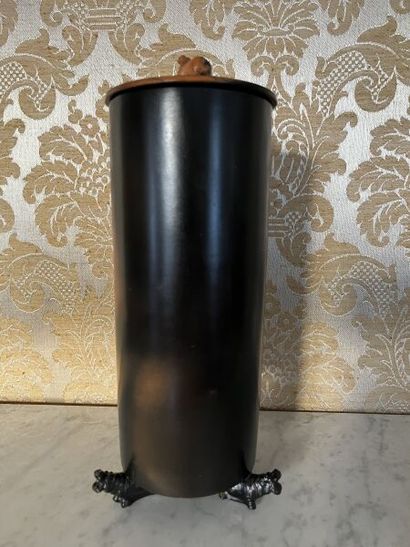 Pierre BAYLE (1945-2004). 
Vase cylindrique...