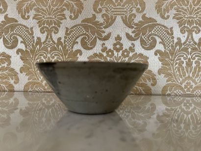 JAPAN.
Polychrome glazed stoneware conical...