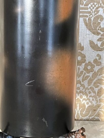 Pierre BAYLE (1945-2004). 
Vase cylindrique...