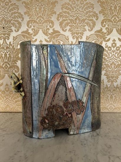 Claude DUTERTRE (born 1954). 
Ceramic vase...