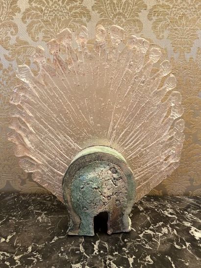 Edmée DELSOL (born 1939).
The fan.
Frosted...