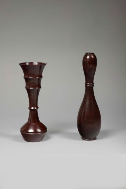 Nakajima YASUMI II (1905-1986). 
Vase bouteille...