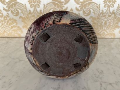 Catherine VANIER (née en 1943).
Vase cylindrique...