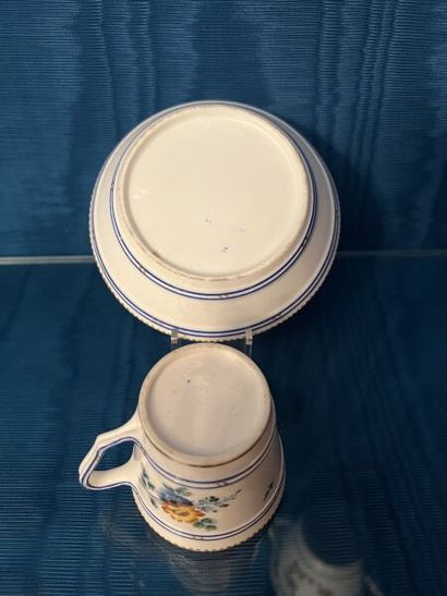 SÈVRES.
Porcelain conical-shaped litron cup...