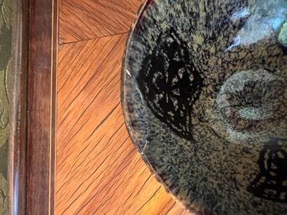 JAPAN, SETO kilns. 
Stoneware tea bowl -...