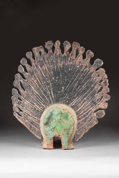 Edmée DELSOL (born 1939).
The fan.
Frosted...