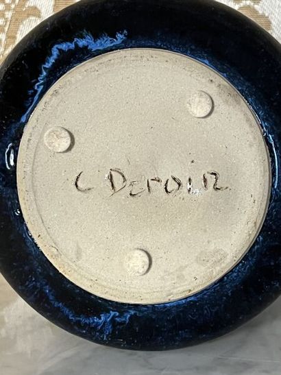 Chantal DEROIN - Atelier Temmoku (20th century).
Vase...